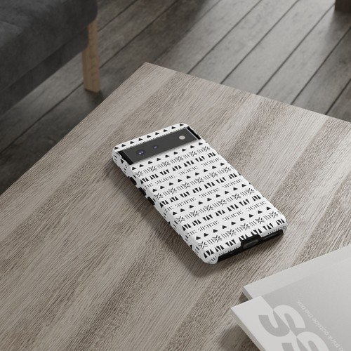Black and White Southwestern Aztec Pattern Google Pixel Tough Cases - 第 53/131 張圖片