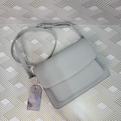 NWT Pixie Mood Zoe Crossbody Bag Vegan Leather Gray Cross Purse Adjustable Strap