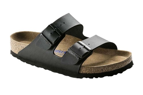 Birkenstock Arizona BF Soft Footbed Regular Fit Sandal (Black), Men's Sandals &