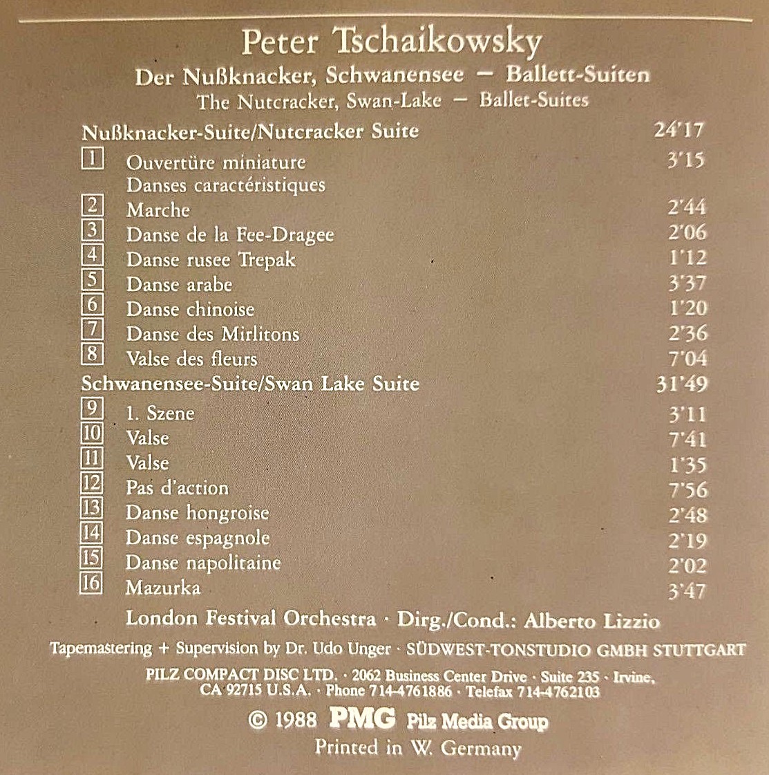 Vienna Master Series: Nutcracker, Swan Lake - CD - Import - *Mint