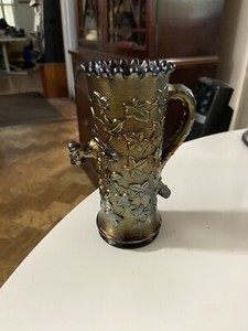 Northwood VERY RARE Antique Carnival Glass Town Pump  Perfect!