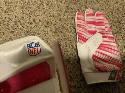 セール‼️NIKE VAPOR JET 3.0 GLOVE BCA PINK S Nike Vapor Jet 3.0 BCA Pink/White Football Gloves Size: 3XL