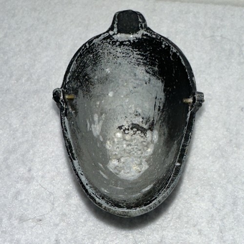 Puppenhaus Miniatur Gusseisen handbemalt Blumen Kohle Eimer Aschenbecher Vintage - Bild 6 von 8