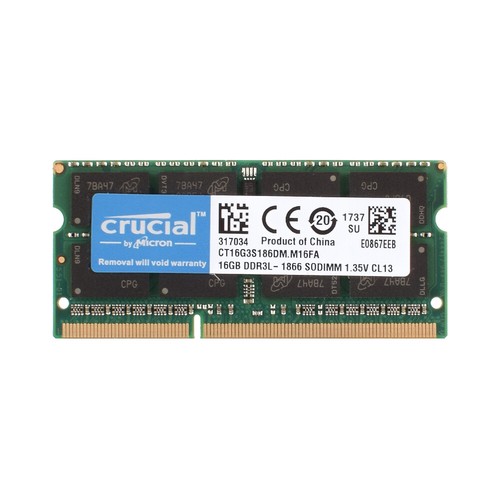 Crucial DDR3/DDR3L 16GB 1600MHz 32GB PC3/PC3L-12800 Laptop SODIMM Memory RAM Lot - Picture 12 of 13