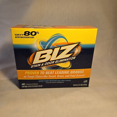 Biz Detergent Stain and Odor Eliminator, 50 Oz