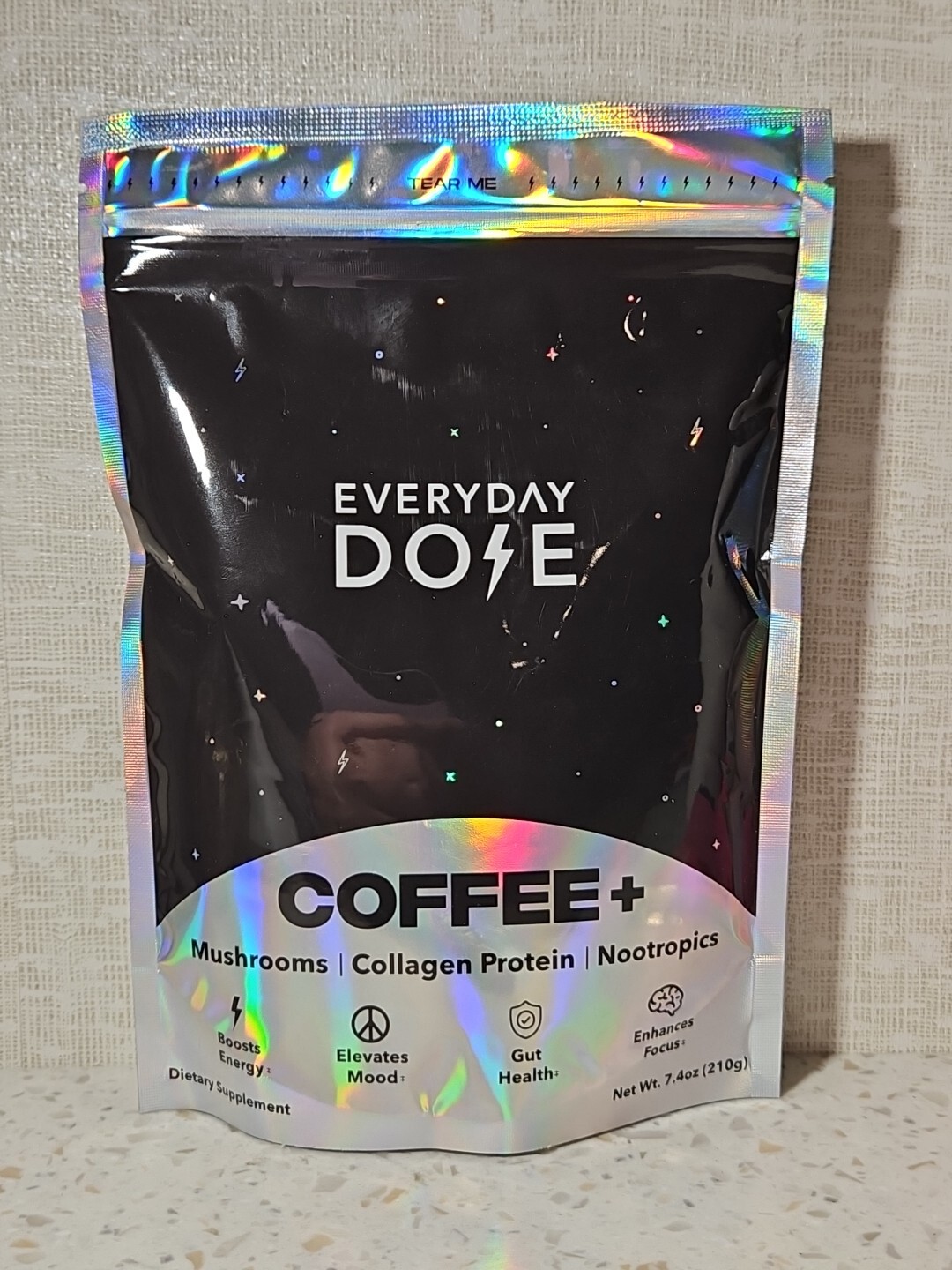 Everyday Dose Mushroom Coffee with Collagen Protein for Focus Mood Boost Exp 04/2027