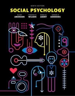 Social Psychology (9th - Hardcover, by Aronson Elliot; Wilson - Very Good
