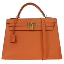 Borsa a mano Hermes Orange Epsom Kelly 32 Sellier 2 vie 40N □M 187145