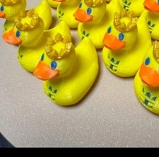 2 Royal Caribbean Ducks Mini 1.25 inches yellow