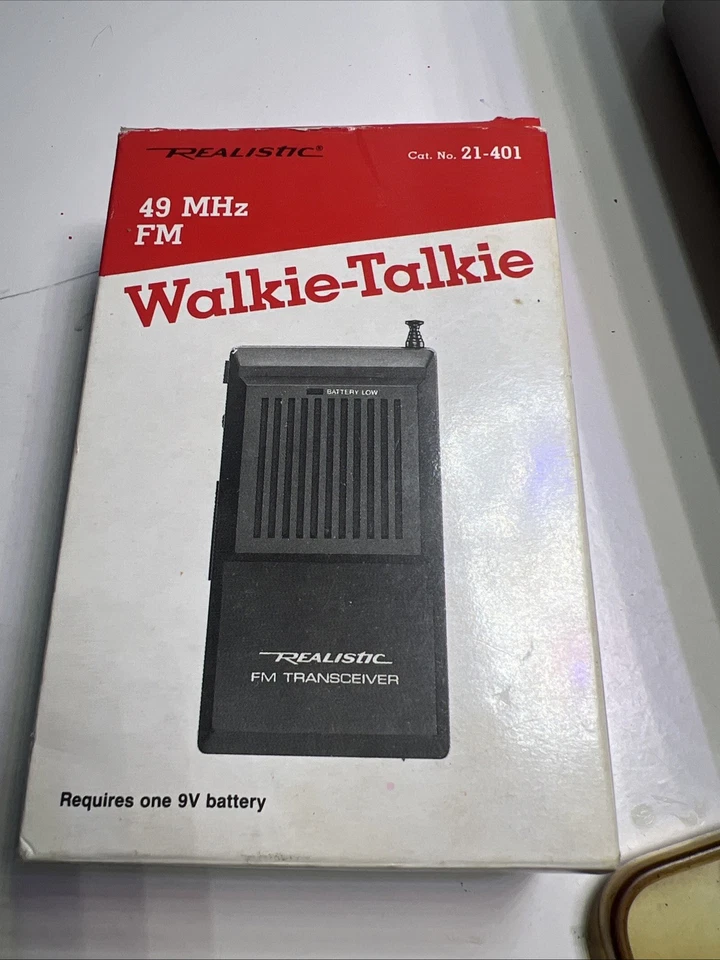 VTG Realistic Walkie Talkies FM Transceivers 21-401 / 49 MHz Radio Shack New - Image 2 of 4
