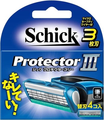 Chic SCHICK Protector Three 3 -Blade replacement blade (4 pieces)