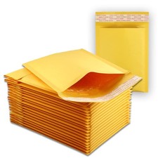 EcoSwift 10 Size 0000 4x6 Small Kraft Bubble Mailers Self Small, Gold