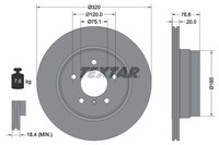 2Er-Set 2Er Set Bremsscheibe Textar 92161103 BMW 34216771970 BMW 34216793247