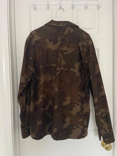 Wallace & Barnes Men's Camo Corduroy Chore Shirt Jacket Medium Camouflage image 4