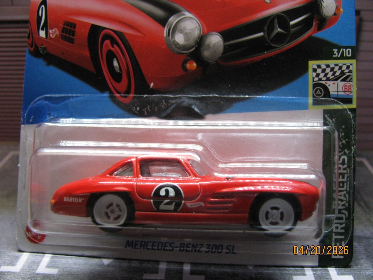 ホットウィール MERCEDES-BENZ 300SL 2023 Hot Wheels Mercedes-Benz 300 SL Red, w/Real Riders Wheel Swap