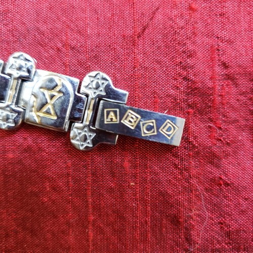 Ten Commandments Bracelet Stainless Steel 18k yg Carl Scarlata - Picture 3 of 5