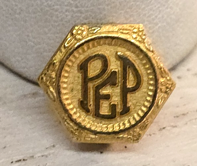 #ad Vintage Charlie and the Pep Boys Lapel Pin Great Condition Gold Plated 5 8quot; $18.00