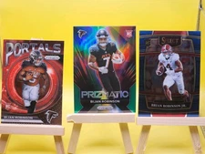 x3 Bijan Robinson Atlanta Falcons Rookie & Insert Card Lot  ⭐ (Lot 52L) 