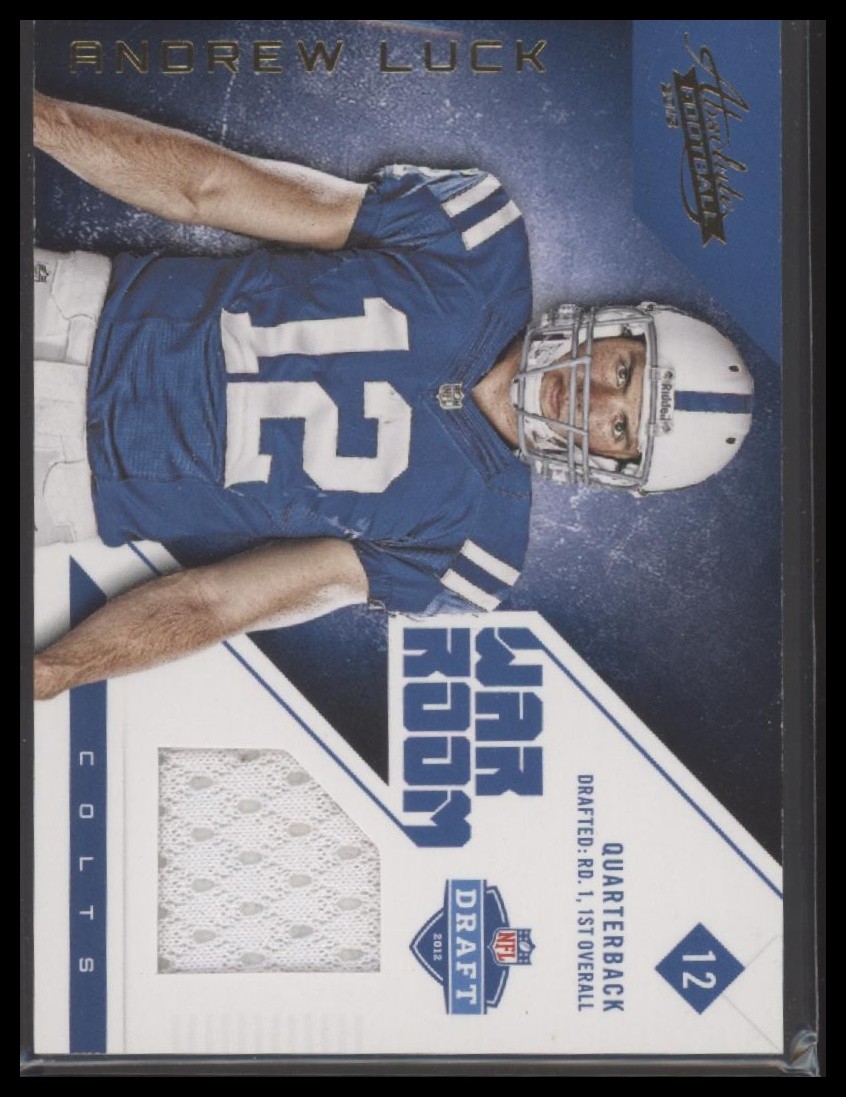 2012 Panini Absolute #4 Andrew Luck War Room Star Gazing Materials