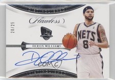 2019-20 Panini Flawless Distinguished 20/25 Deron Williams #DA-DWL Auto 3d3