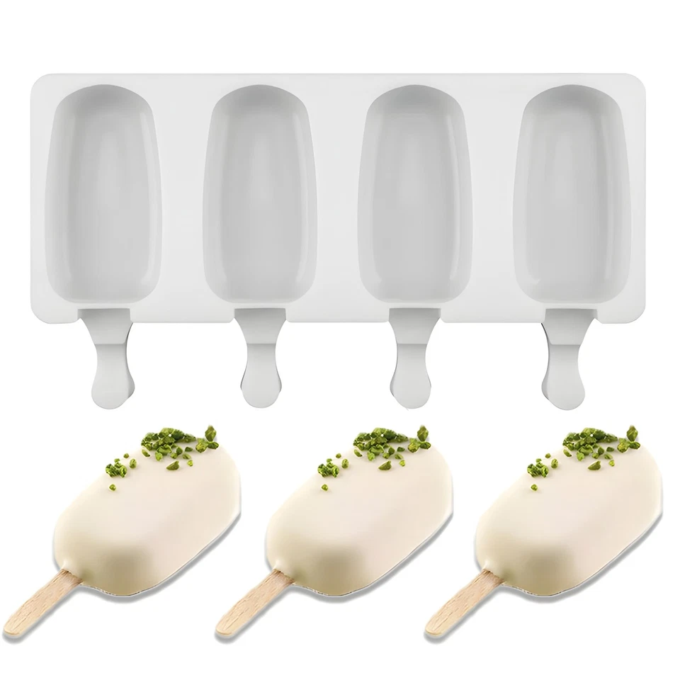 Silikon Eisform für Eis am Stiel DIY Es Maker Form Stieleis 3D Muster Schoko - Bild 3 von 4