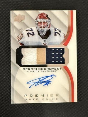 Upper Deck Premier Auto Patch Sergei Bobrovsky Panthers #AV-SB 2020-21
