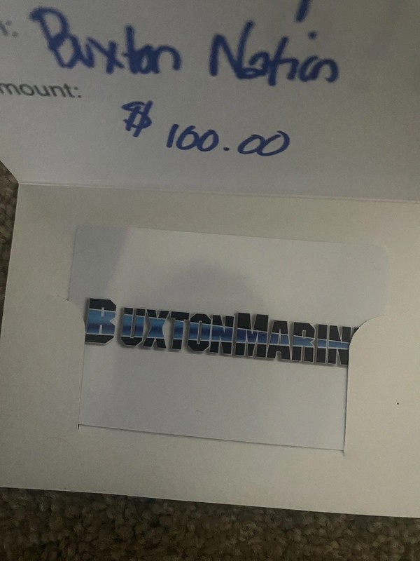 Buxton Marine Gift Card-$100