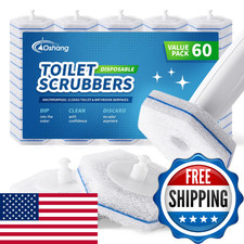 Clorox Toilet Wand Compatible Disposable Toilet Brush Head Refills 60 Count
