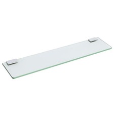 Glass Shelf for Bathroom 24 Inch, Thicken Tempered Floating Glass Shelves with S