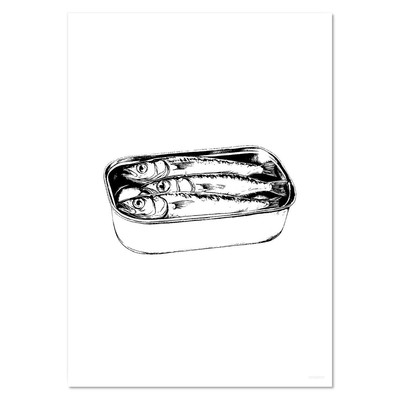 Wandposter / Drucke ''Dose Sardinen'' (PP051783)