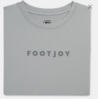 FOOTJOY Mens M Medium SHIRT TRAINING WORKOUT GOLF POLYESTER GREY $65