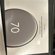 Google Nest Learning Thermostat (4th Gen) + Sensor (2nd Gen) G5AJK GJQ8U NEW