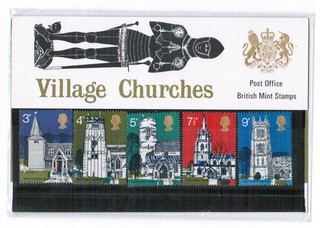 Great Britain 1972 Village Churches Presentation Pack with German Insert Card