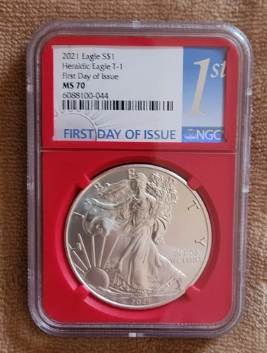 2021 Silver Eagle Type 1 NGC MS70 FDOI