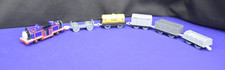 Thomas  Friends - 6 Plastic Train Cars - Engine, Fuel Carrier  Grey Cargo Cars