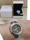 SEIKO 7T32-6H60 CHRONOGRAPH GIUGIARO VINTAGE WATCH WATCHES BLACK DIAL + BOX NOS!