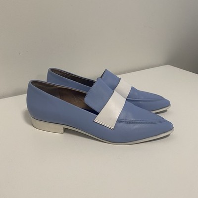 Jeffrey Campbell Havana Last Leder Halbschuhe EU40 Himmelblau Spitz Schuhe
