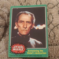 20th Century-Fox 1977 Star Wars Card #234 Envisioning Rebel's destruction