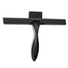  All-Purpose Shower Squeegee for Shower Doors, Bathroom, Window 10-Inch Black