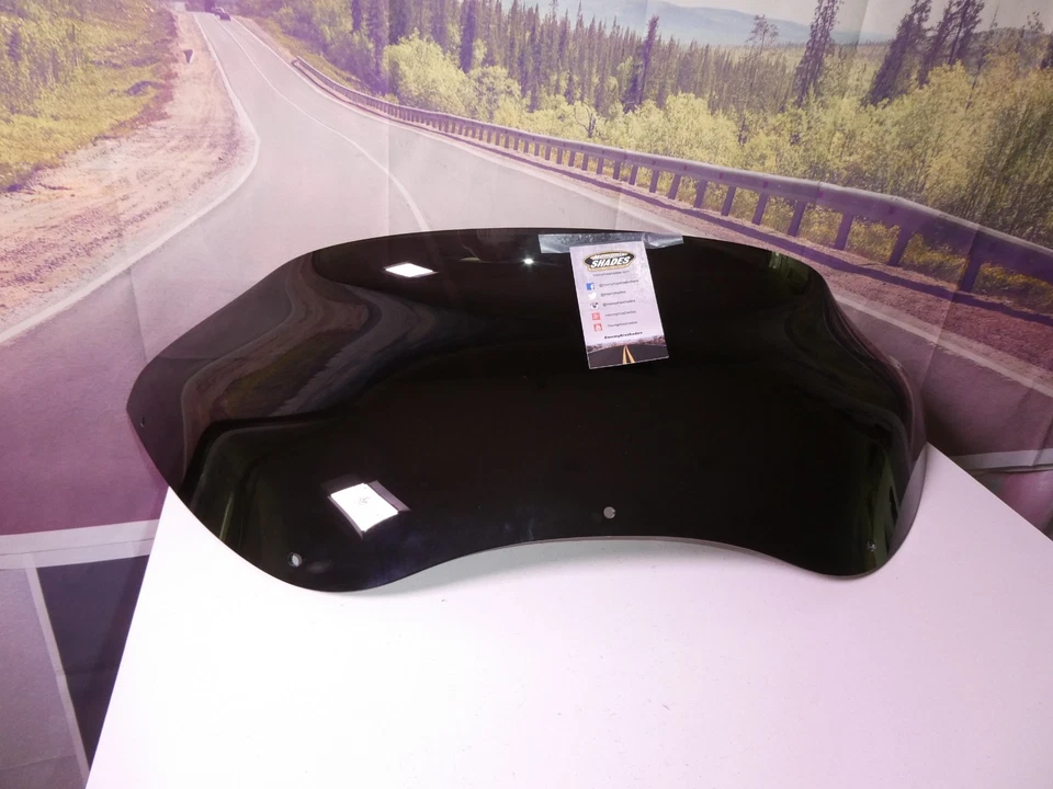 Harley Windshield Dyna Fatboy 85-13 Heritage Memphis Shades Spoiler  MEP84010 X1 - Image 2 of 4