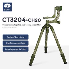 Sirui CT3204+Kardan-Kopf CH20 Tarnmuster Carbon-Stativ Outdoor Set hochbelastbar