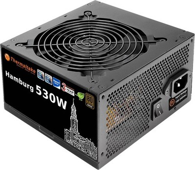 Thermaltake Hamburg 530W | PC-ATX-Netzteil | 80-Plus-Bronze| leiser 120 Lüfter |