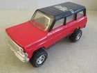 Vintage Tonka Cherokee Chief Jeep 1970's Red & Black Tonka Pressed Steel Toy