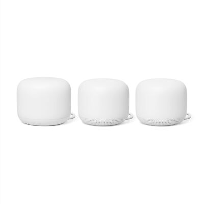 Google Nest Wifi 3 Pack (AC2200 Mesh Router with 2 Points)