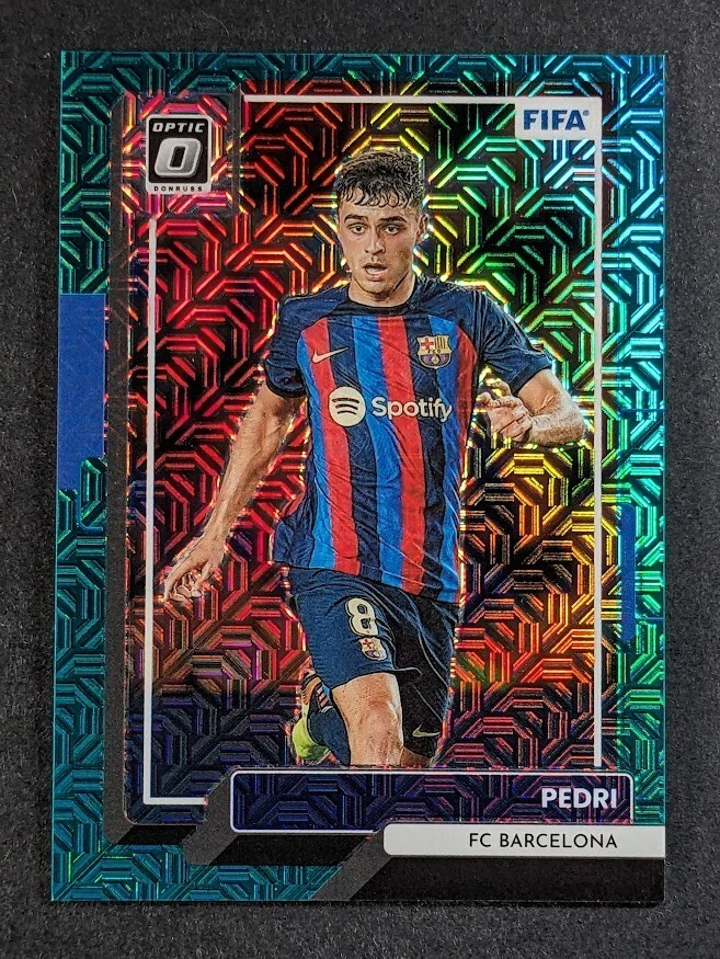 2022-23 Panini Donruss Optic La Liga PEDRI /49 Teal Mojo Prizm Barcelona #33
