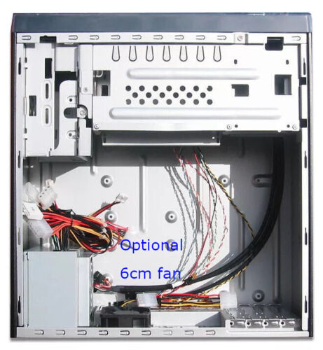 Black Micro ATX Desktop/Tower Case / Chassis .450W PSU. Q-Tec EL-Micro. CS101B - Picture 5 of 9