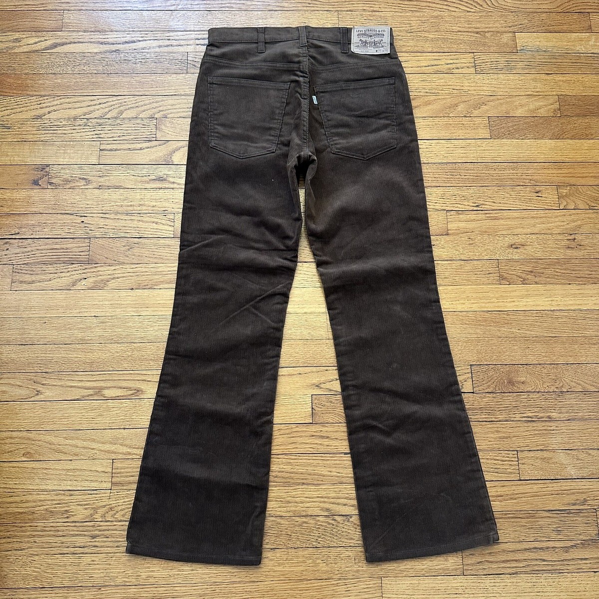 Vintage Levi's 517 Brown Bootcut Corduroy Pants 32x30 Made
