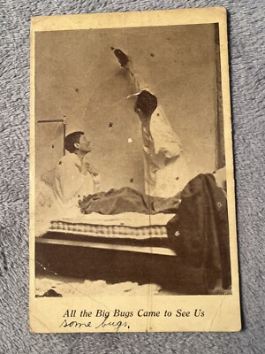 Antique Postcard 1913 We Have Seen All The Big Bugs Here I. & M. O. Posted Stamp