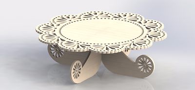 Cake Holder MDF File Design For Cutting CNC Router And Laser DXF Woodworking