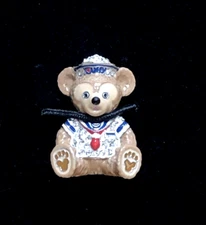 New Disney Arribas Brothers Swarovski® Crystal Duffy Bear Jeweled Mini Figurine